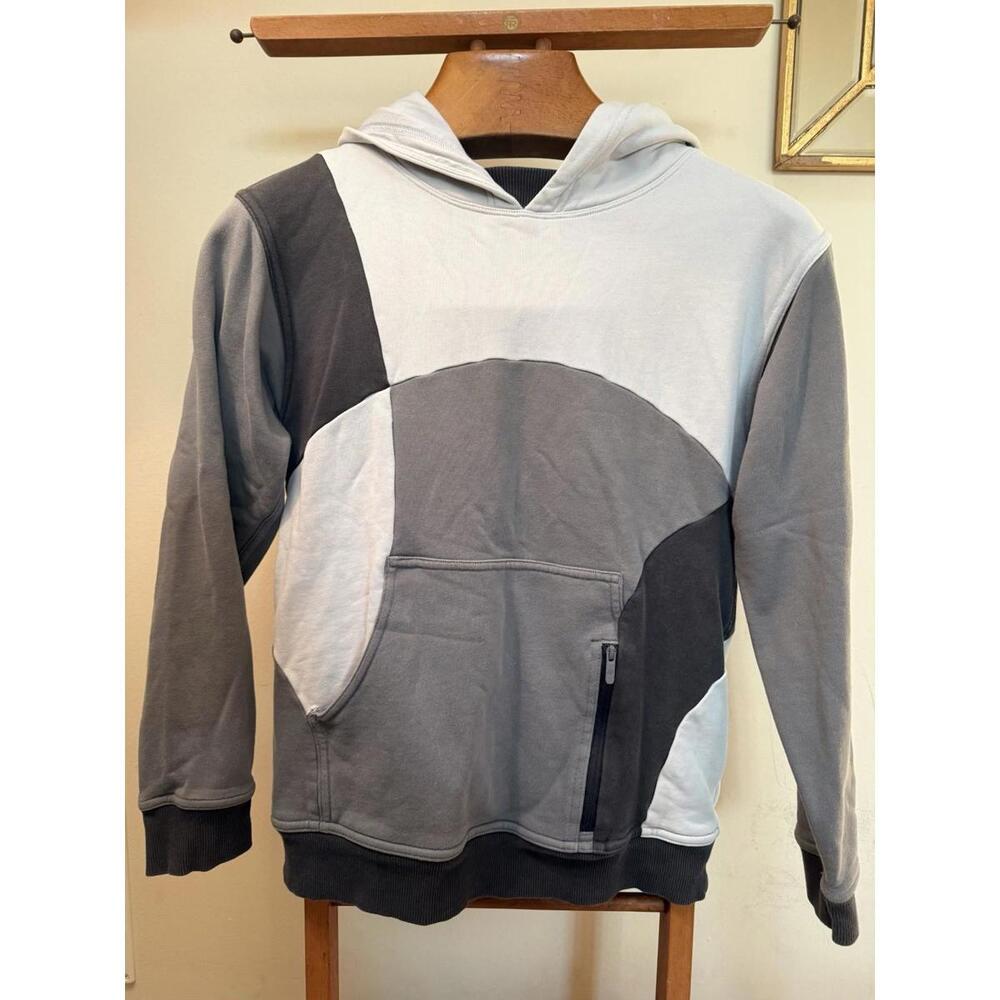 Lululemon All Yours Hoodie *Colourblock Womens 2 Gray Black